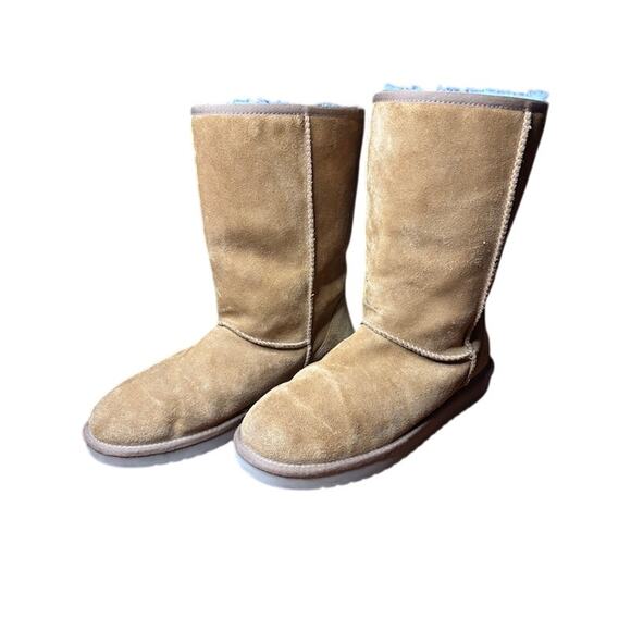 Koolaburra By UGG Classic Brown Suede Boots Women's 9 Winter Sherpa Lined - Picture 3 of 10